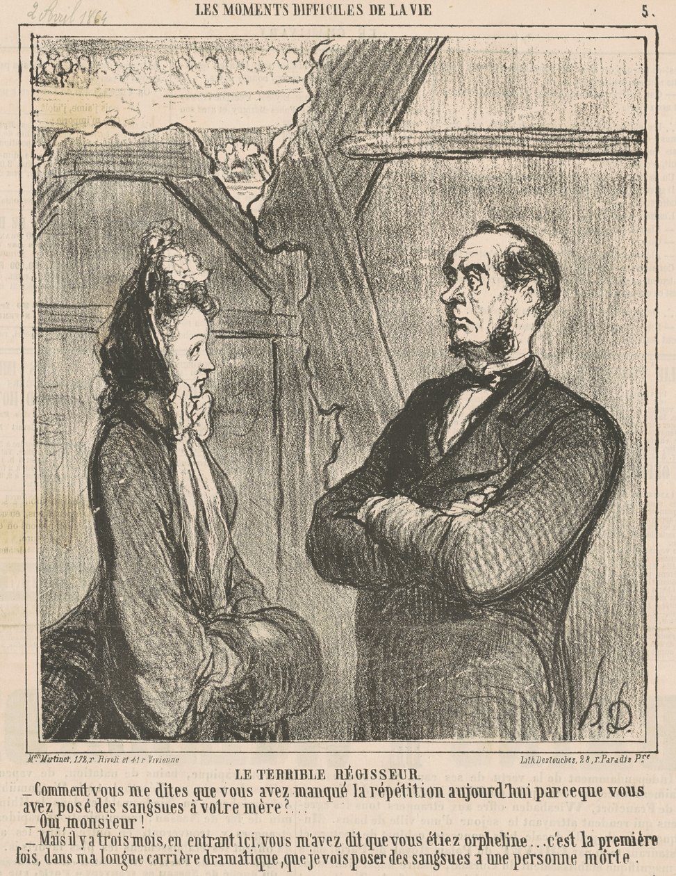 Kauhea johtaja tekijältä Honoré Daumier