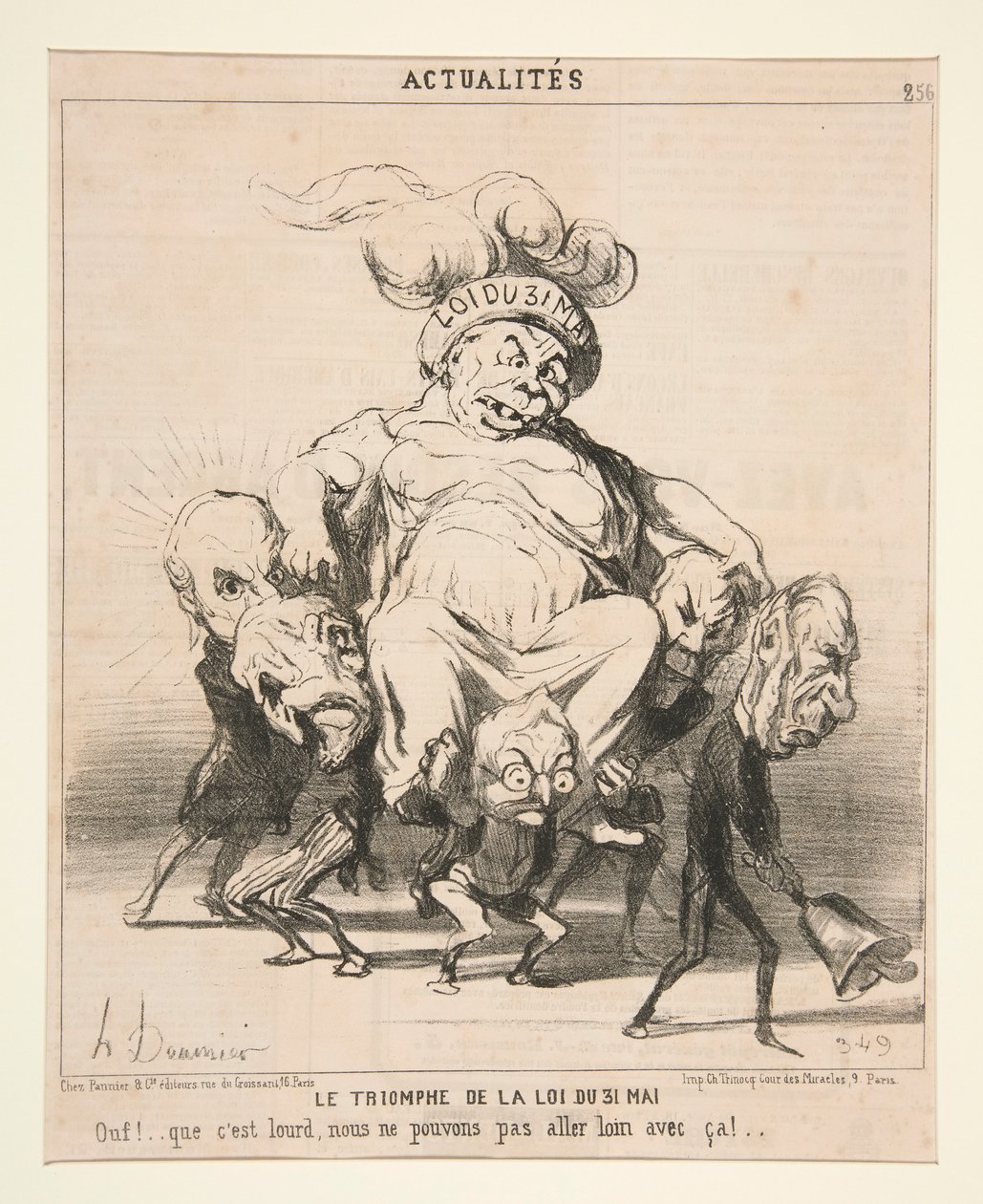 Toukokuun 31. päivän lain voitto, Actualites tekijältä Honoré Daumier