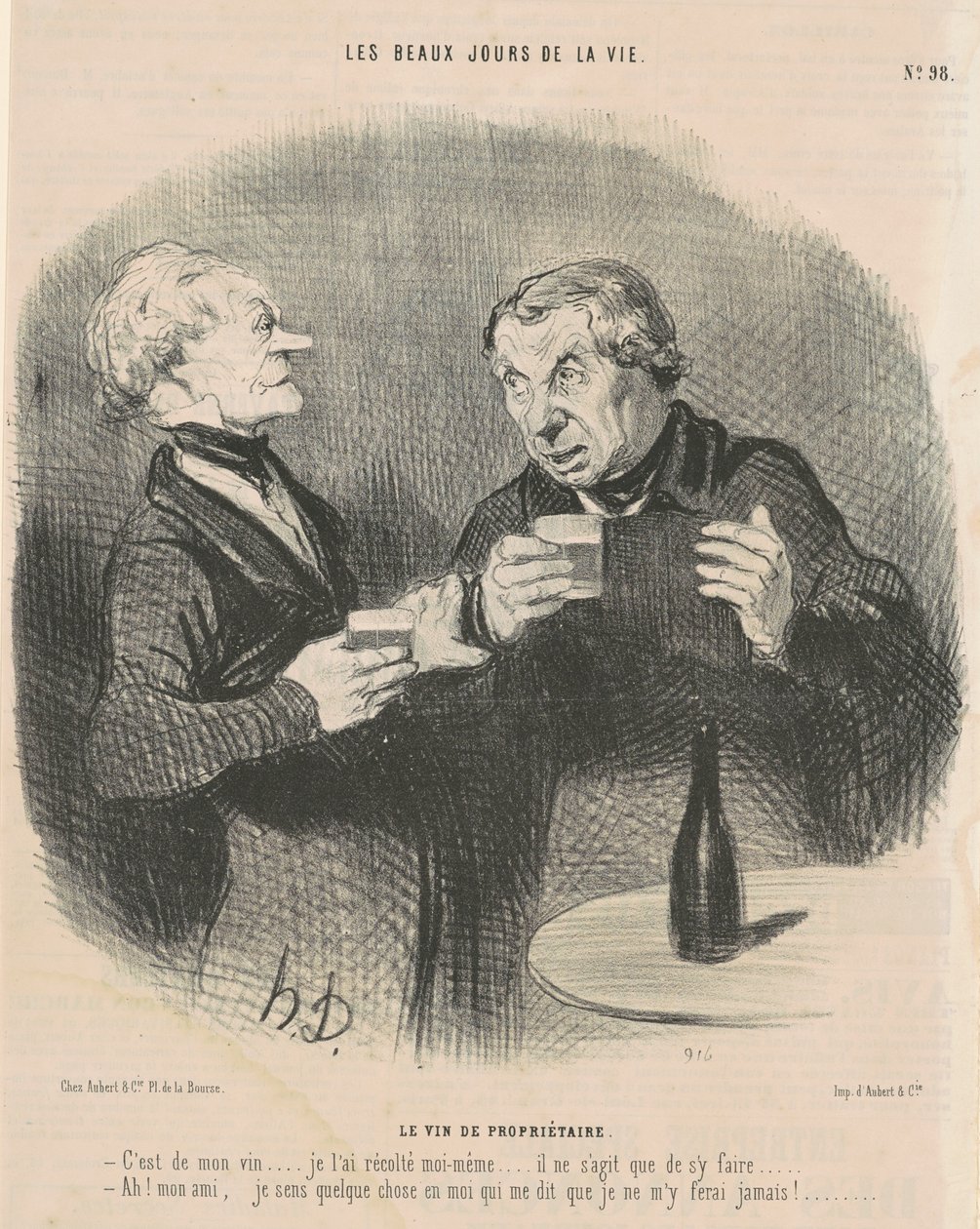 Omistajan viiniä tekijältä Honoré Daumier