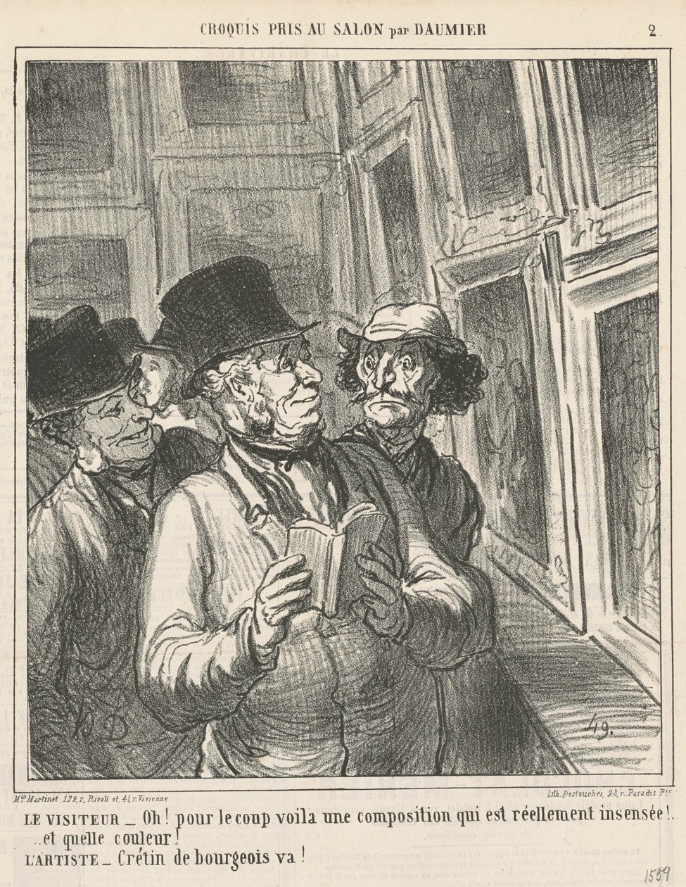 Vierailija ... tekijältä Honoré Daumier