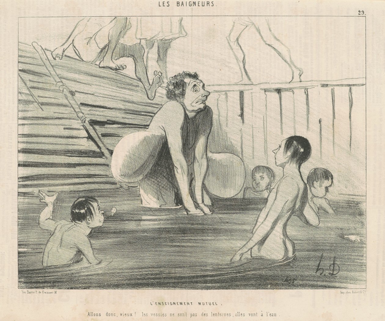 Keskinäinen opetus tekijältä Honoré Daumier