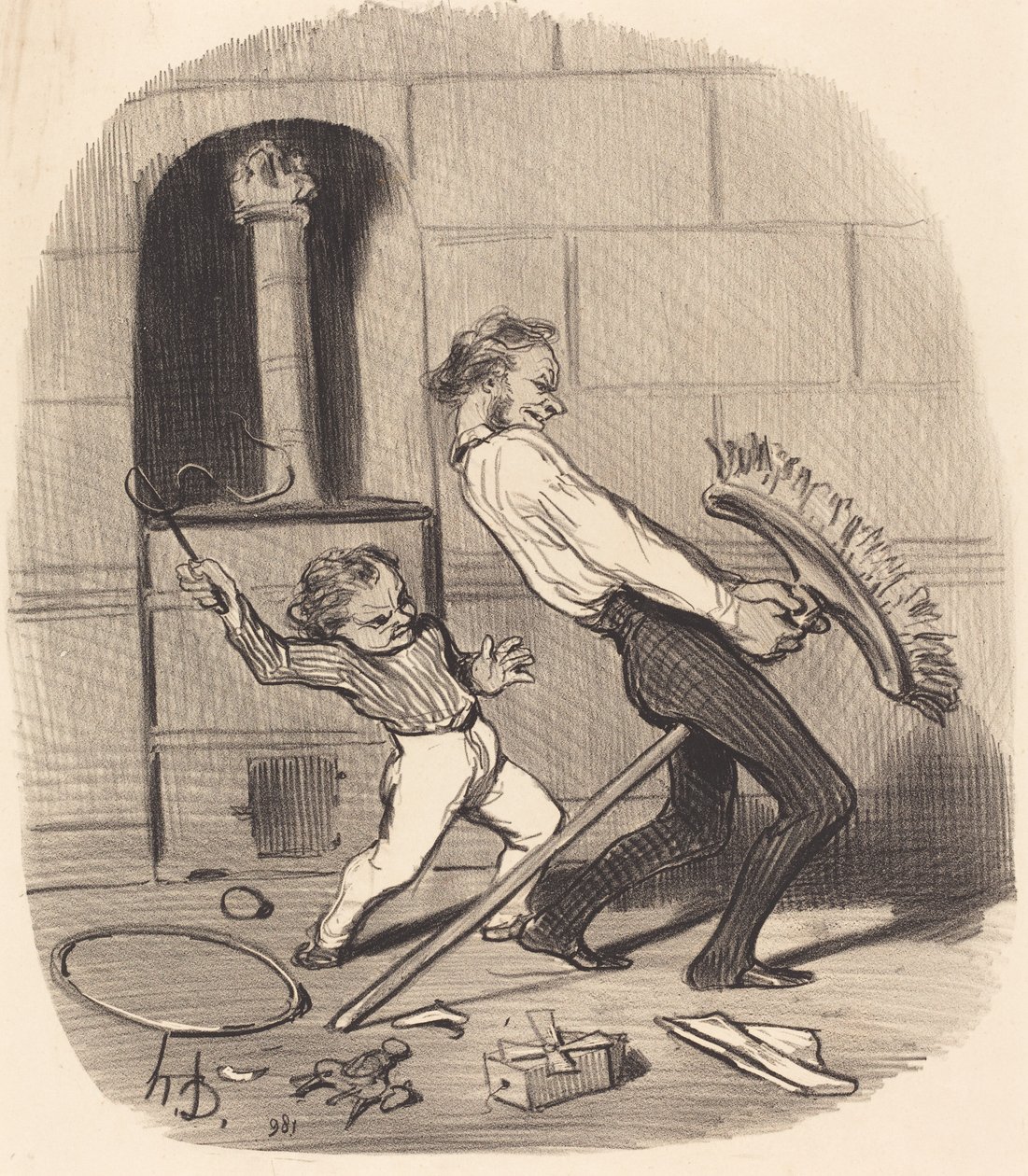 Ratsastustunti, lukio tekijältä Honoré Daumier