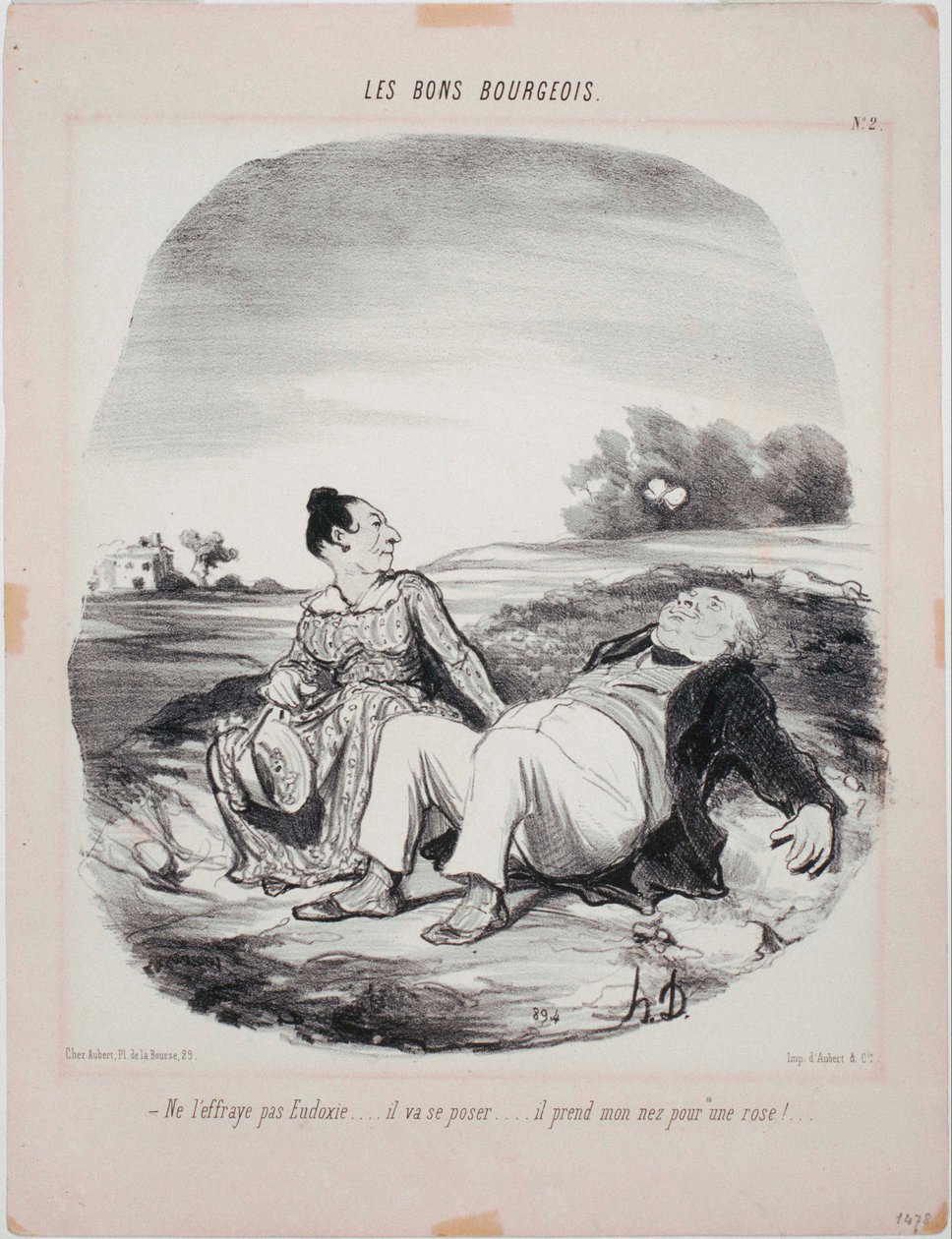 Les Bons Bourgeois: Älä pelota häntä, Eudoxie... tekijältä Honoré Daumier