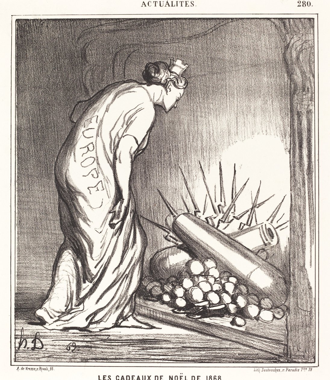 Joululahjat 1868 tekijältä Honoré Daumier
