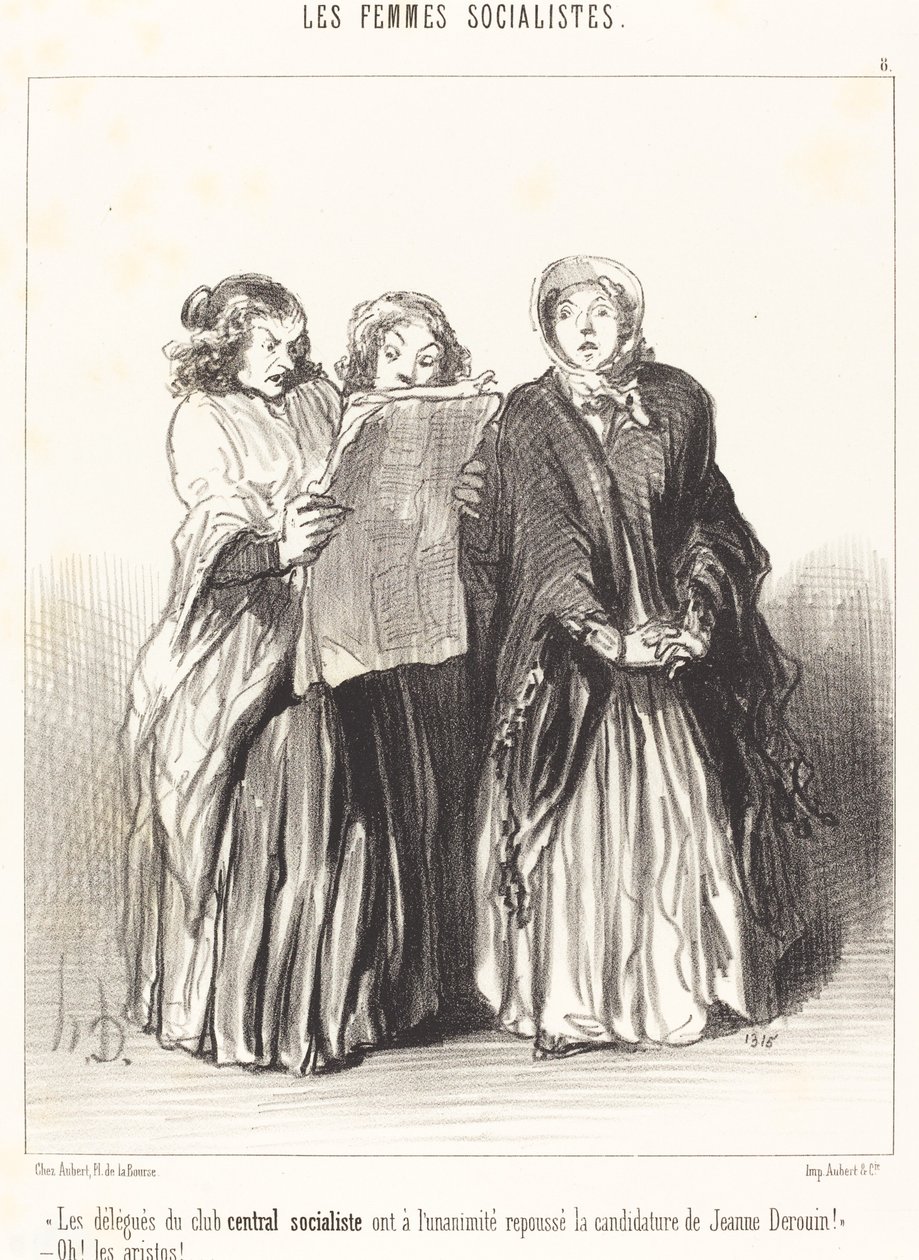 Sosialistikeskusklubin edustajat hylkäsivät... tekijältä Honoré Daumier