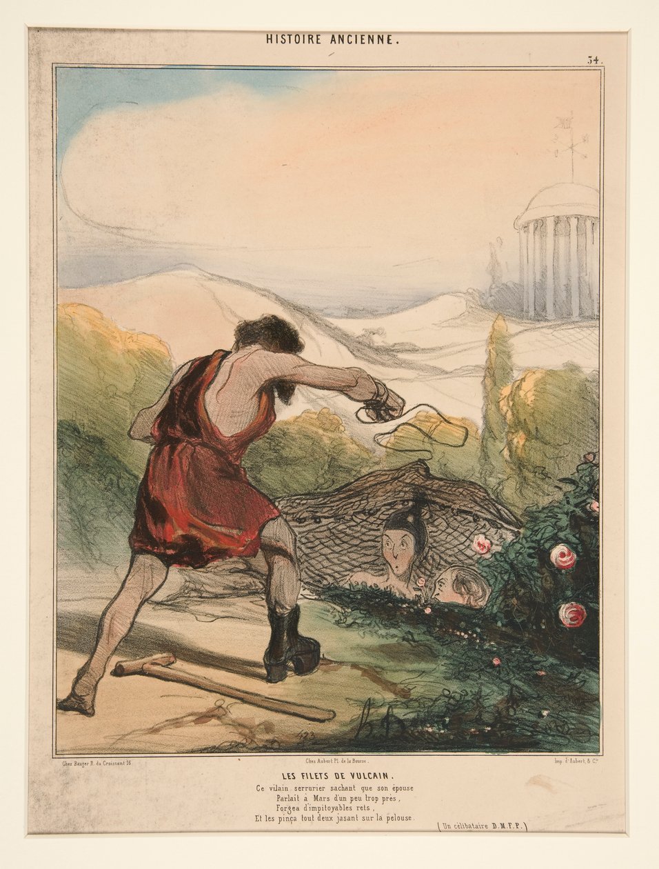 Vulcan Nets. Tämä tuhma lukkoseppä tietää, että hänen vaimonsa tekijältä Honoré Daumier