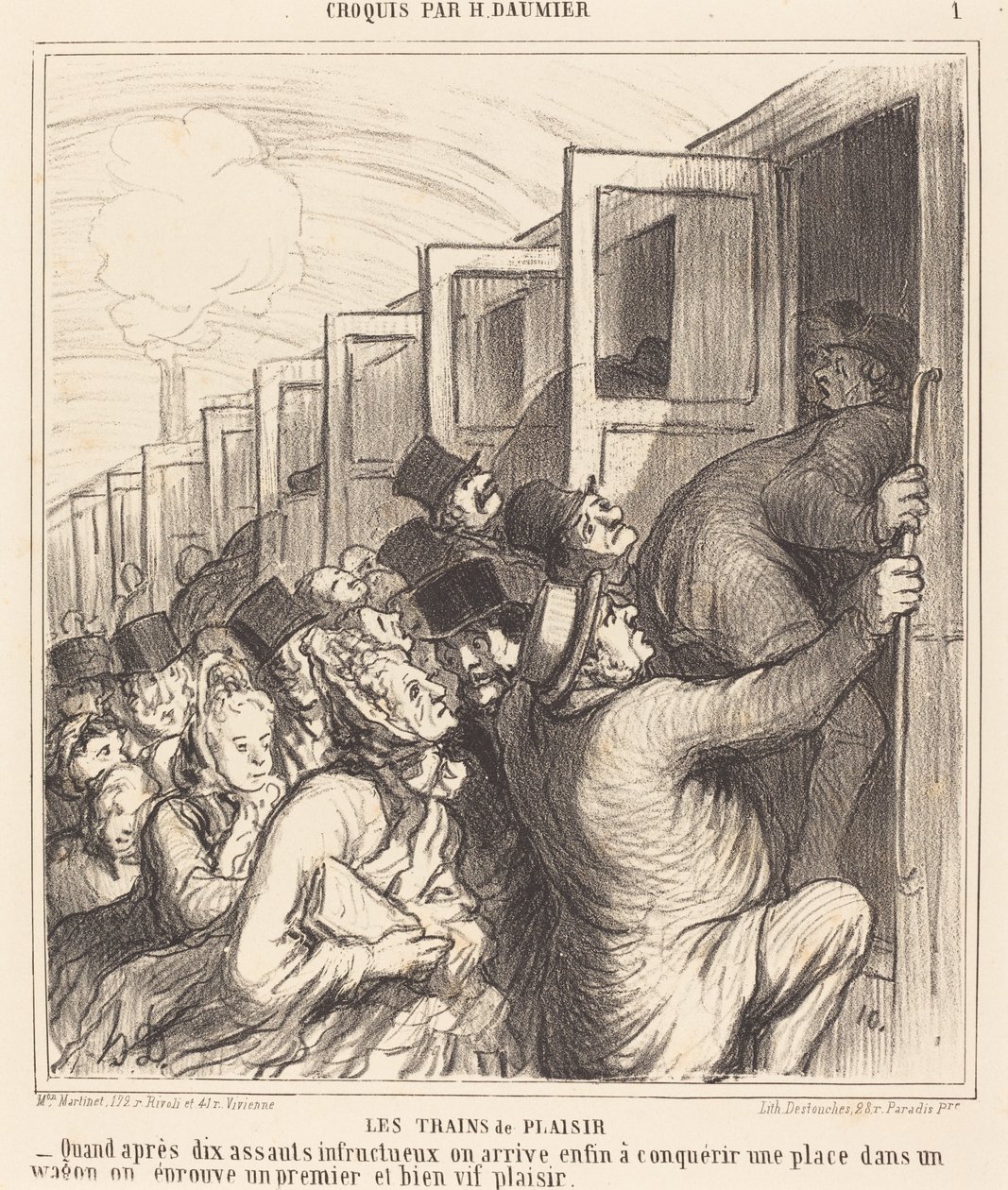 Pleasure Trains tekijältä Honoré Daumier