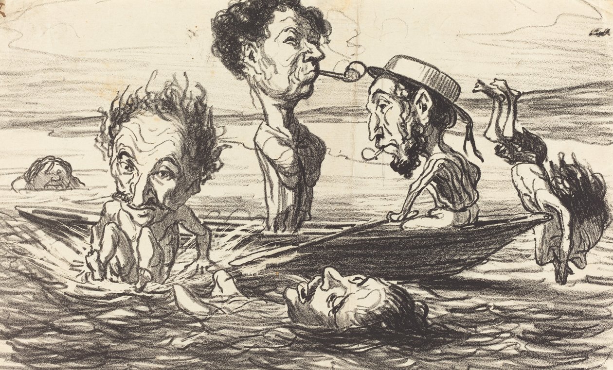 Seinen tritonit tekijältä Honoré Daumier