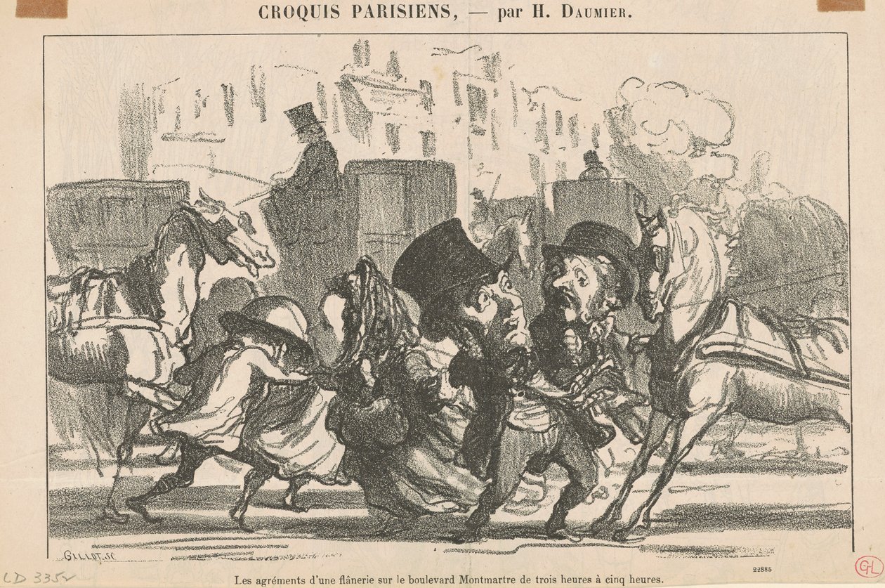 Flanerien mukavuudet... tekijältä Honoré Daumier