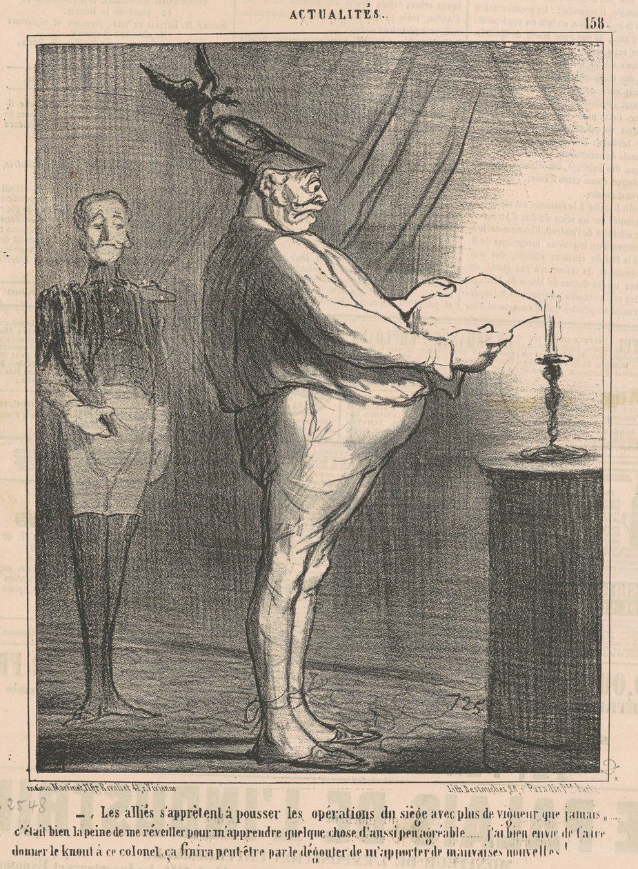 Liittolaiset valmistautuvat ajamaan operaatioita... tekijältä Honoré Daumier