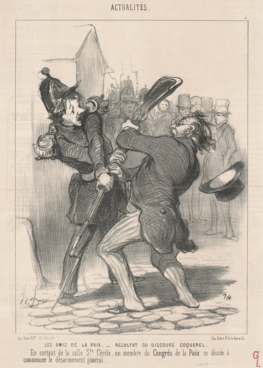 Rauhan ystävät... tekijältä Honoré Daumier