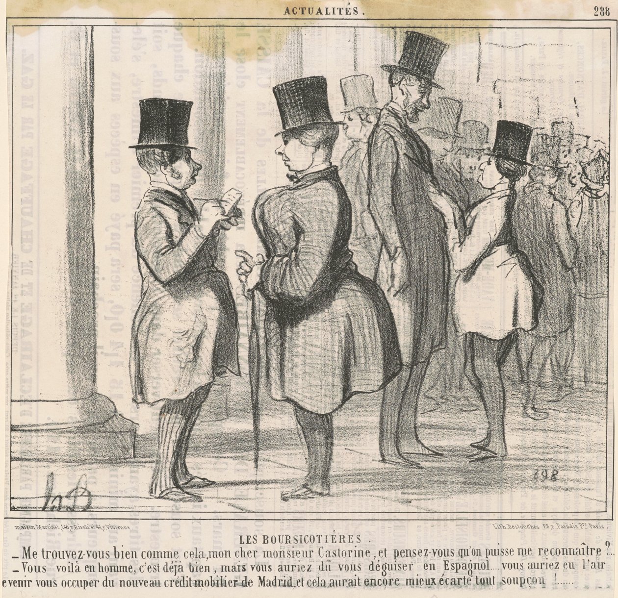 Pörssinvälittäjät. Löydätkö minut hyvin... tekijältä Honoré Daumier
