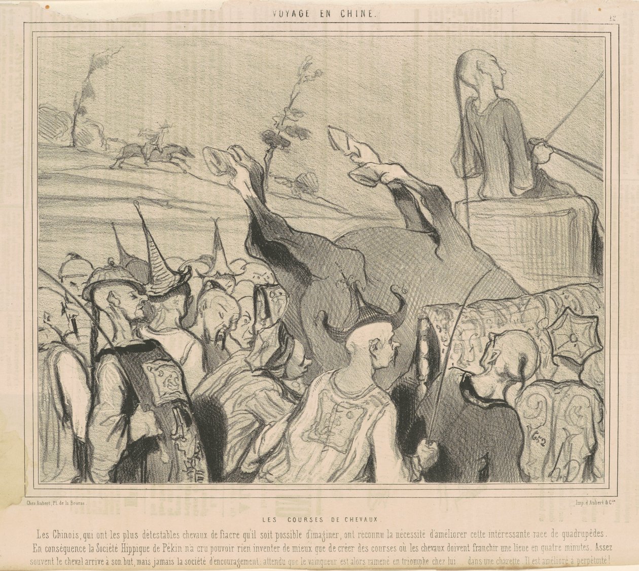 Kilparatsastus tekijältä Honoré Daumier