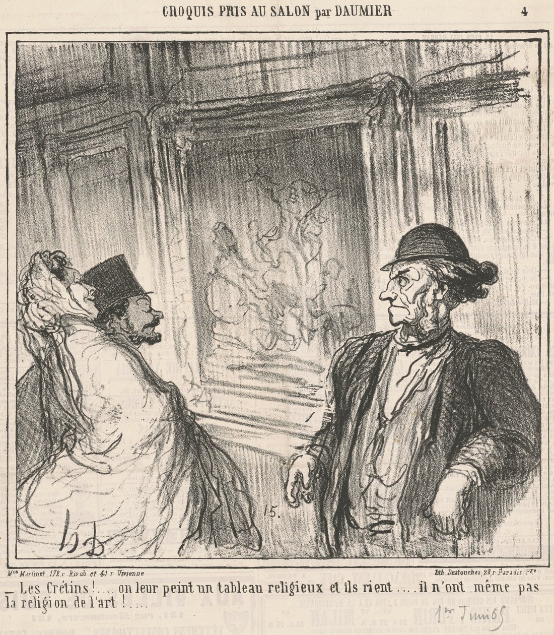 Tyhmät! ... Maalaamme heille kuvan... tekijältä Honoré Daumier