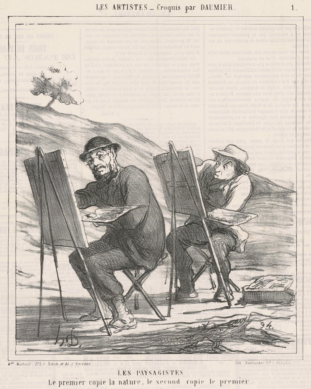 Maisemat. Ensimmäiset kopioivat luontoa tekijältä Honoré Daumier