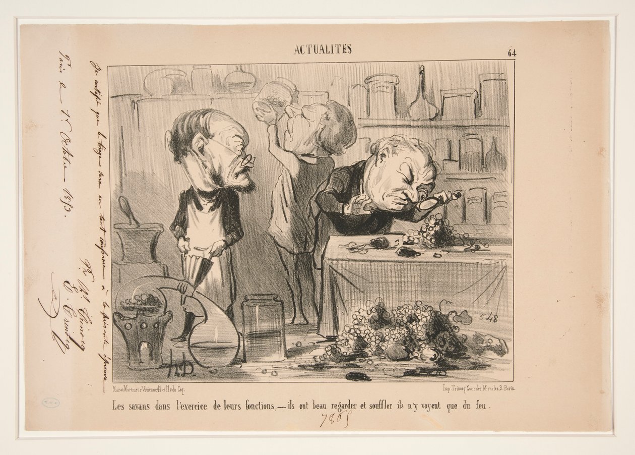 Tutkijat tekijältä Honoré Daumier