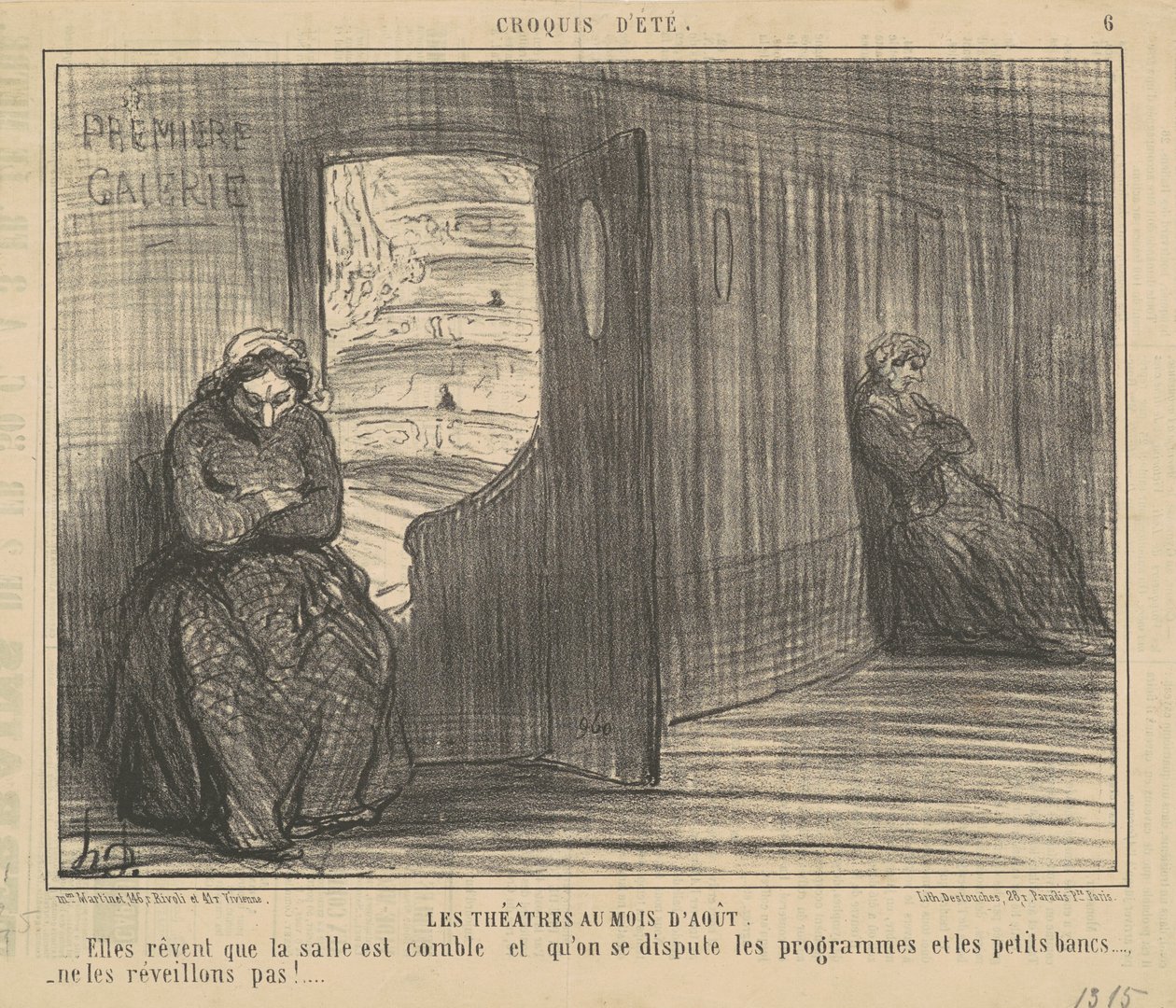 Teatterit elokuussa tekijältä Honoré Daumier