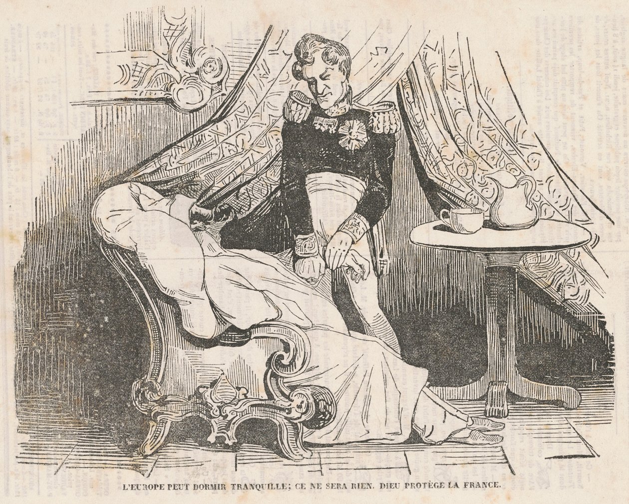 Eurooppa voi olla rauhassa... tekijältä Honoré Daumier