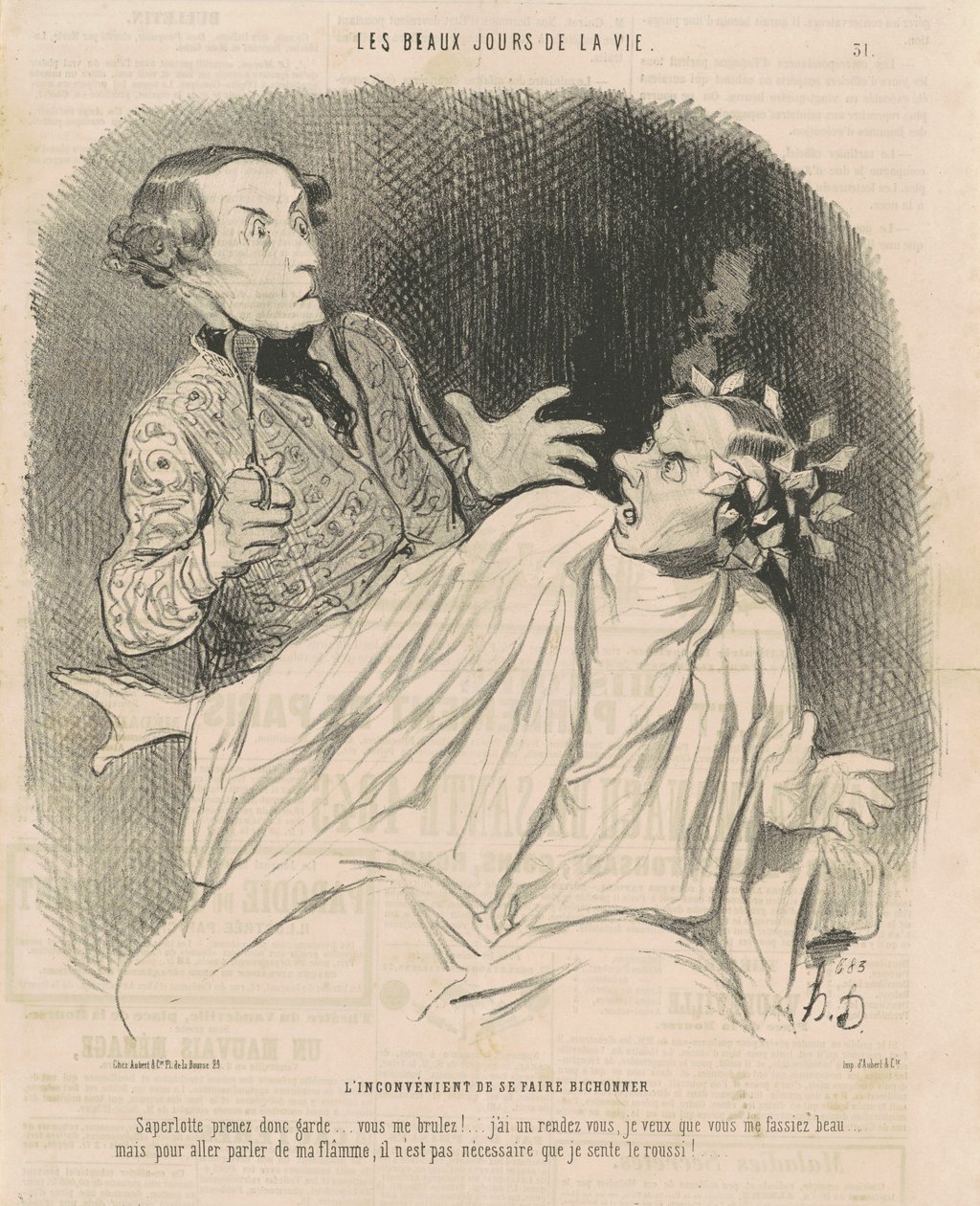 Hemmottelemisen huono puoli... tekijältä Honoré Daumier