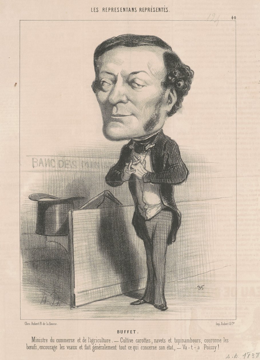 Louis-Joseph Buffet tekijältä Honoré Daumier