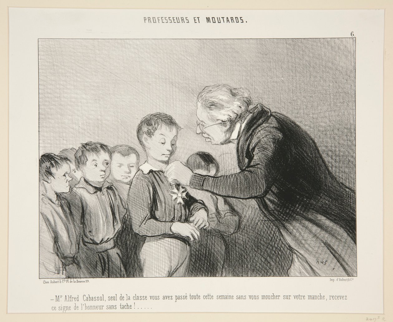 M Alfred Cabassol..vastaanota tämä merkki tekijältä Honoré Daumier