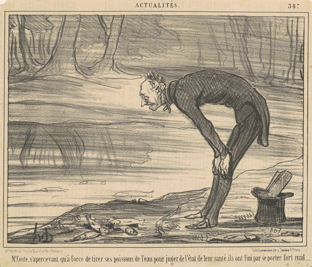 M. Coste ymmärsi sen ampumalla tekijältä Honoré Daumier