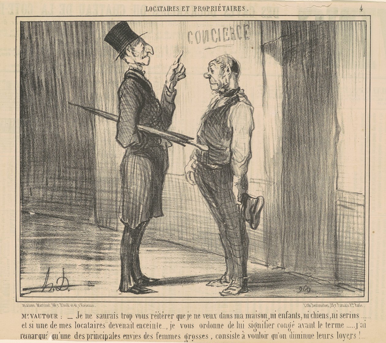 Mr. Vautour: En osaa sanoa... tekijältä Honoré Daumier
