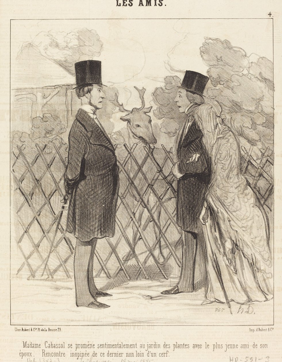 Madame Cabassol kävelee... tekijältä Honoré Daumier