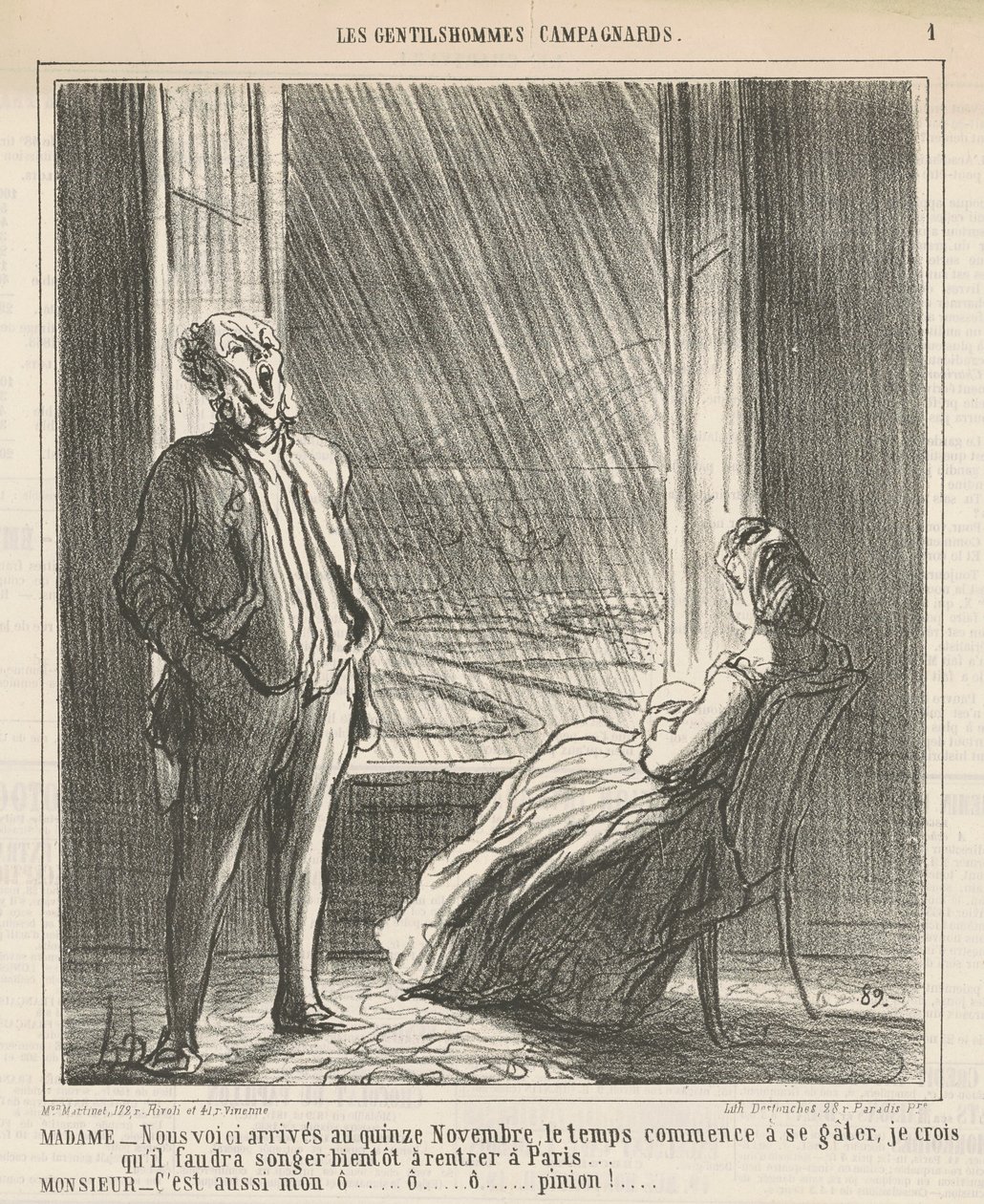 Rouva...Tässä ollaan...15. marraskuuta tekijältä Honoré Daumier