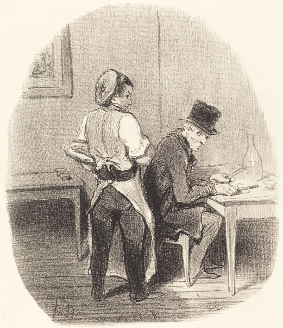 Mutta herra, vakuutan teille, että se on... vasikanlihaa!... tekijältä Honoré Daumier