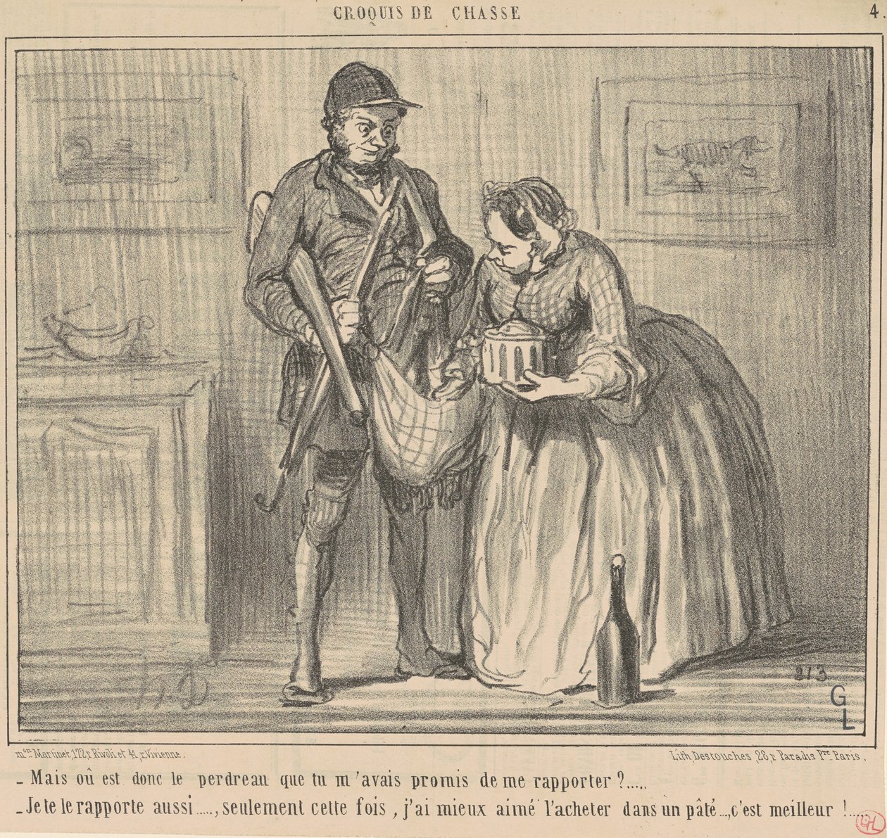 Mutta missä on peltopyy tekijältä Honoré Daumier