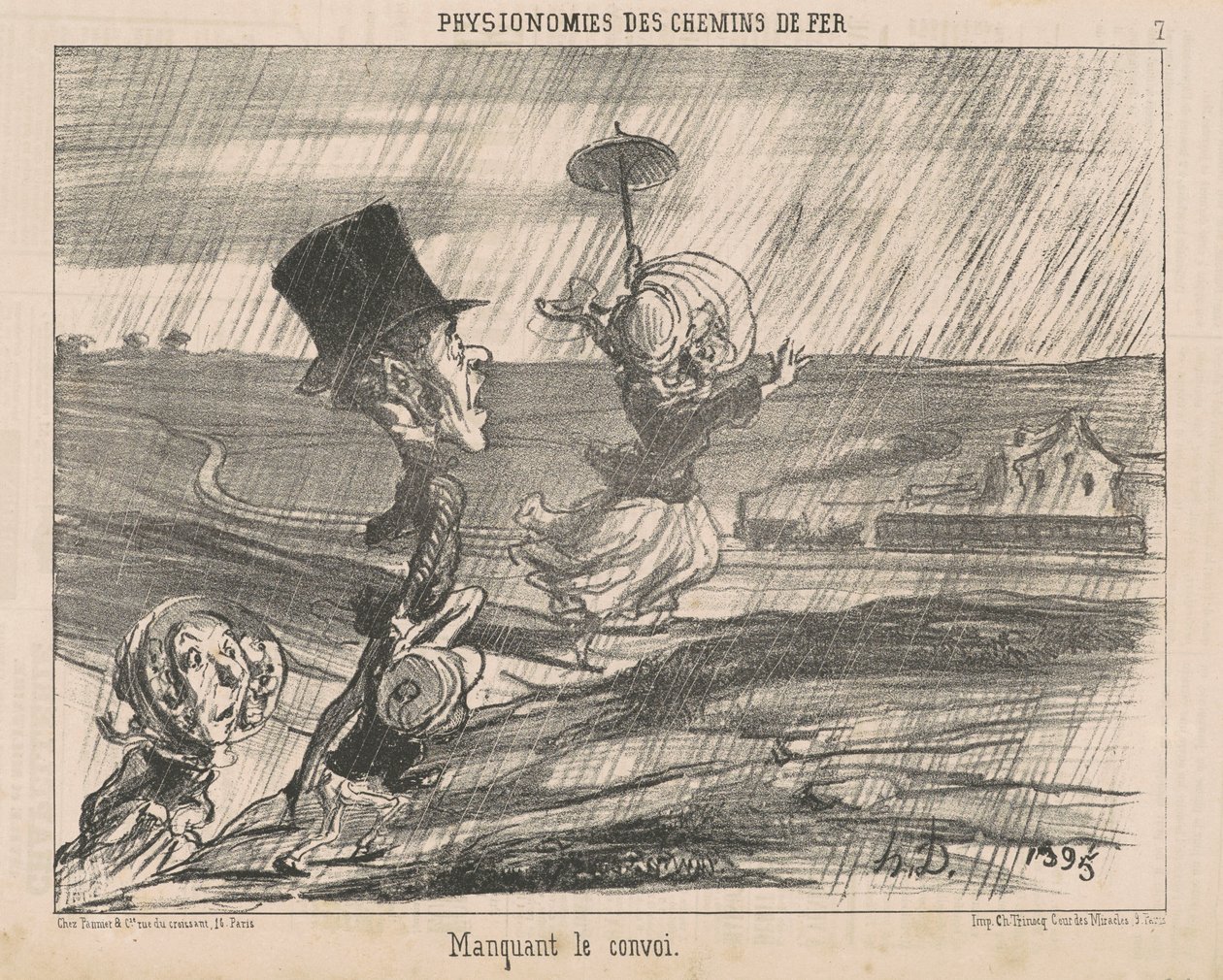 Saattue puuttuu tekijältä Honoré Daumier