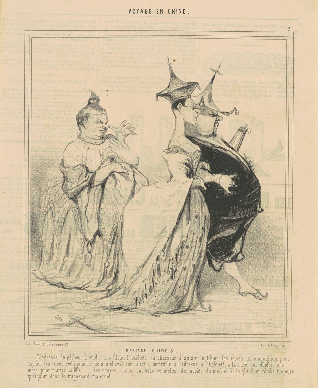 kiinalaiset häät tekijältä Honoré Daumier