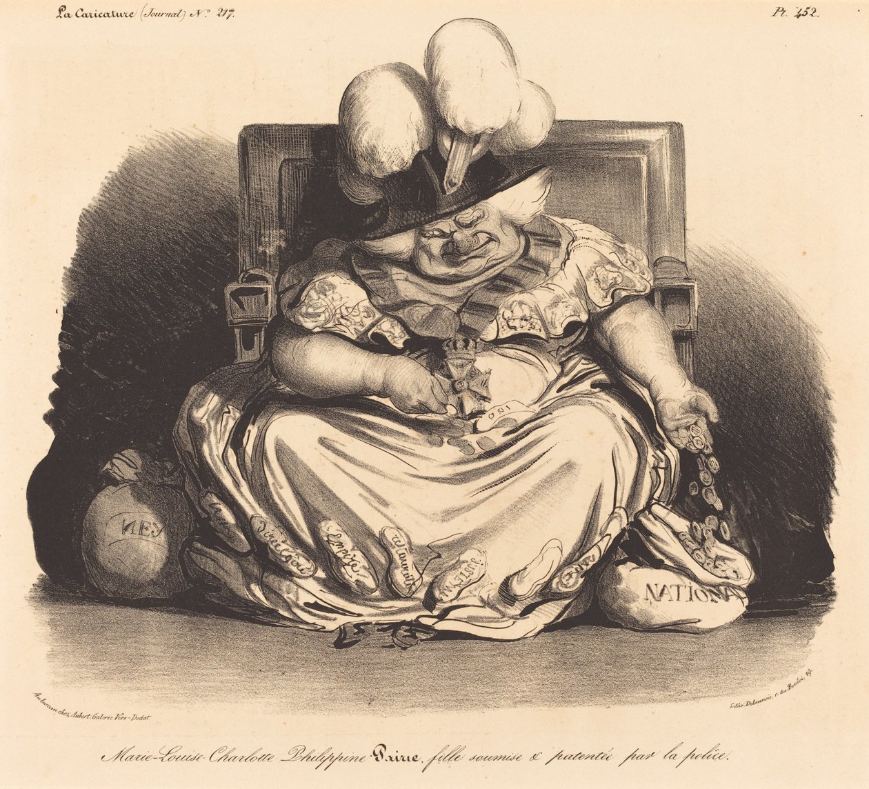 Marie-Louise-Charlotte-Philippinepairie tekijältä Honoré Daumier
