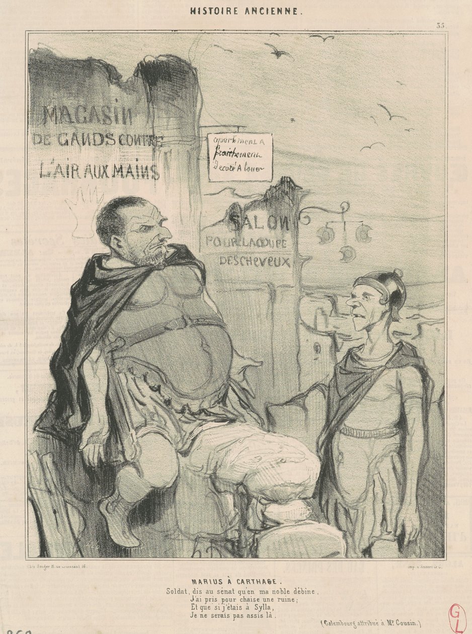 Marius Karthagossa tekijältä Honoré Daumier