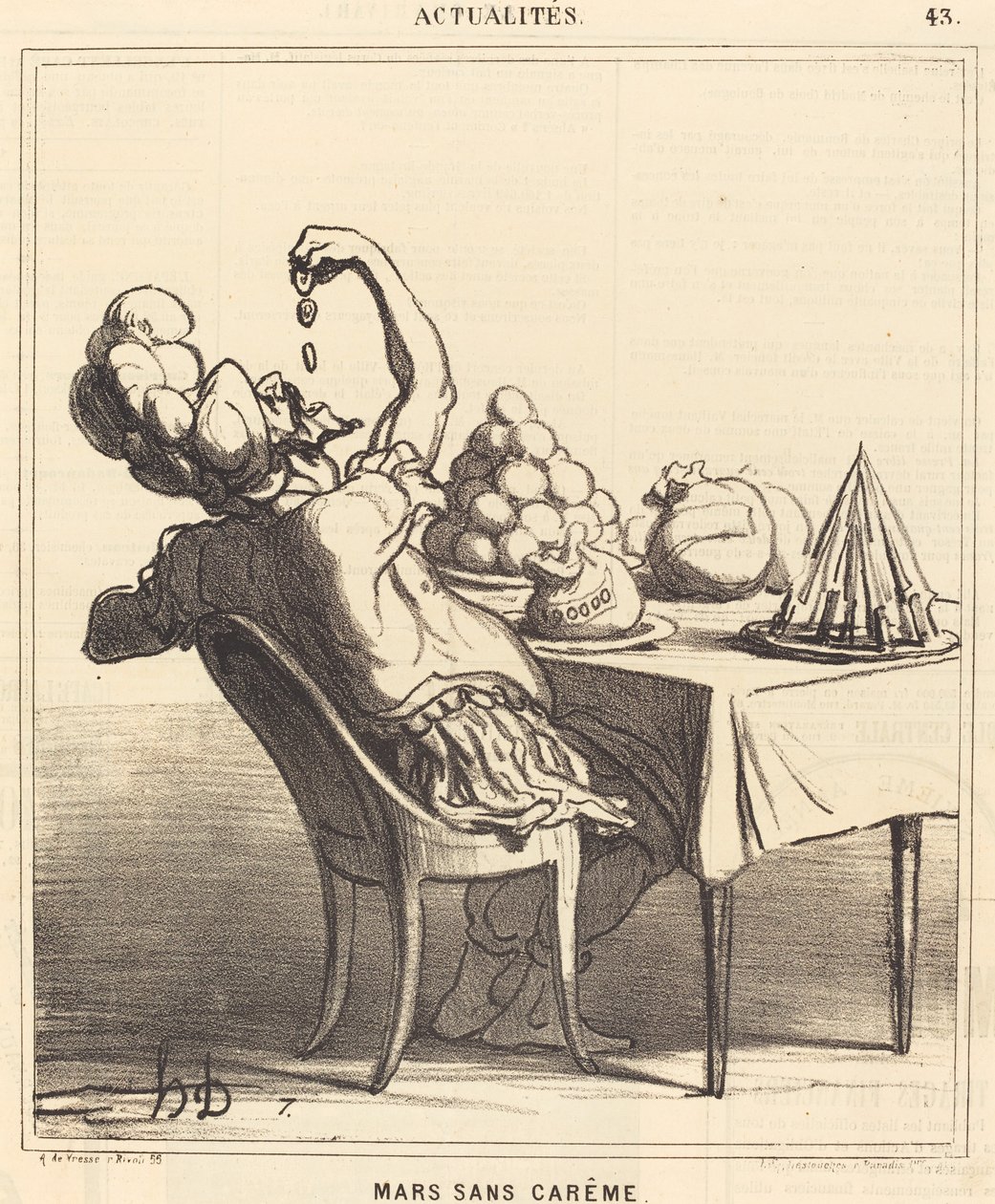 Maaliskuu ilman paastoa tekijältä Honoré Daumier