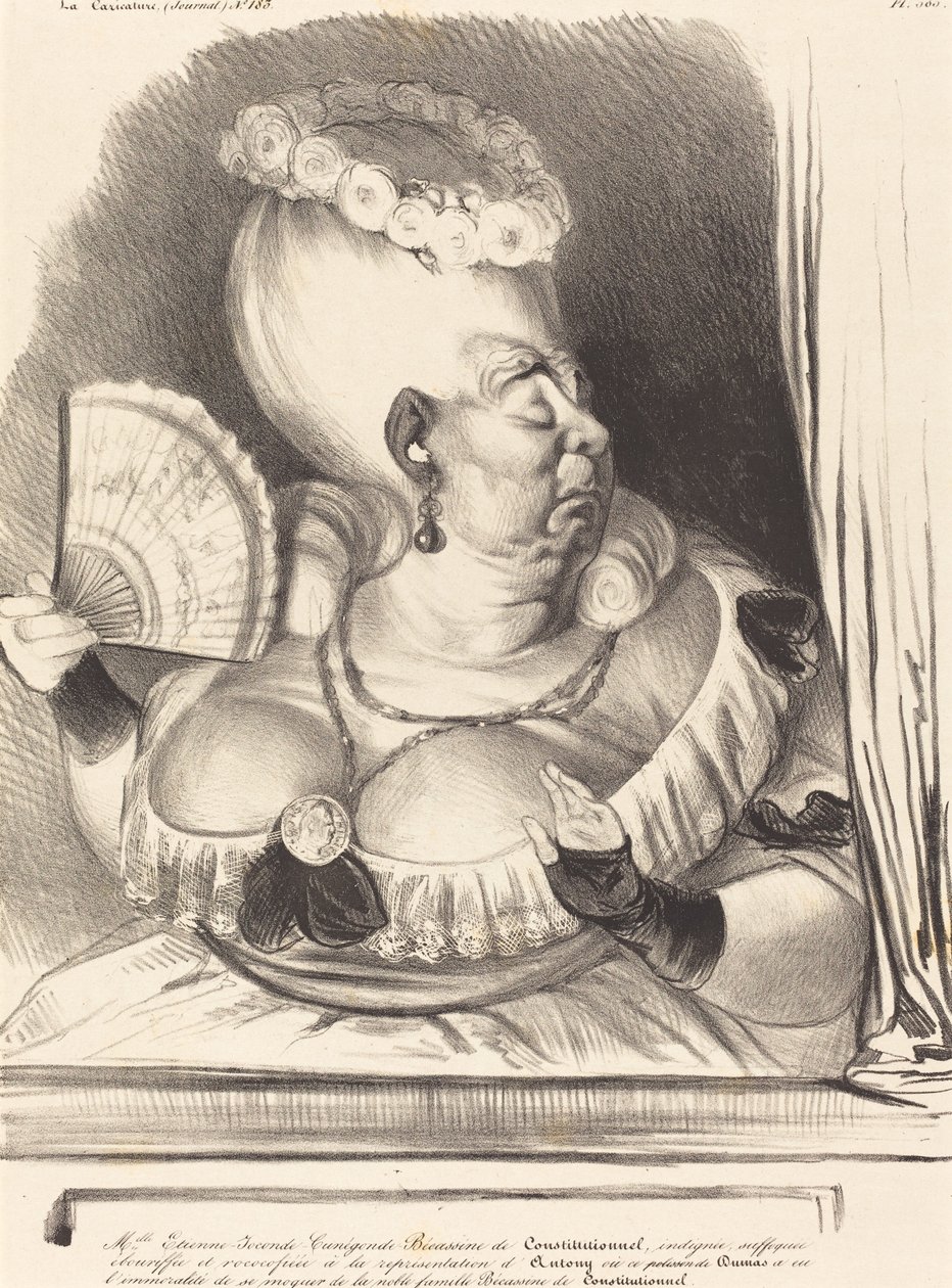 Rouva Etienne-Goconde-Cunégonde-Bécassine tekijältä Honoré Daumier