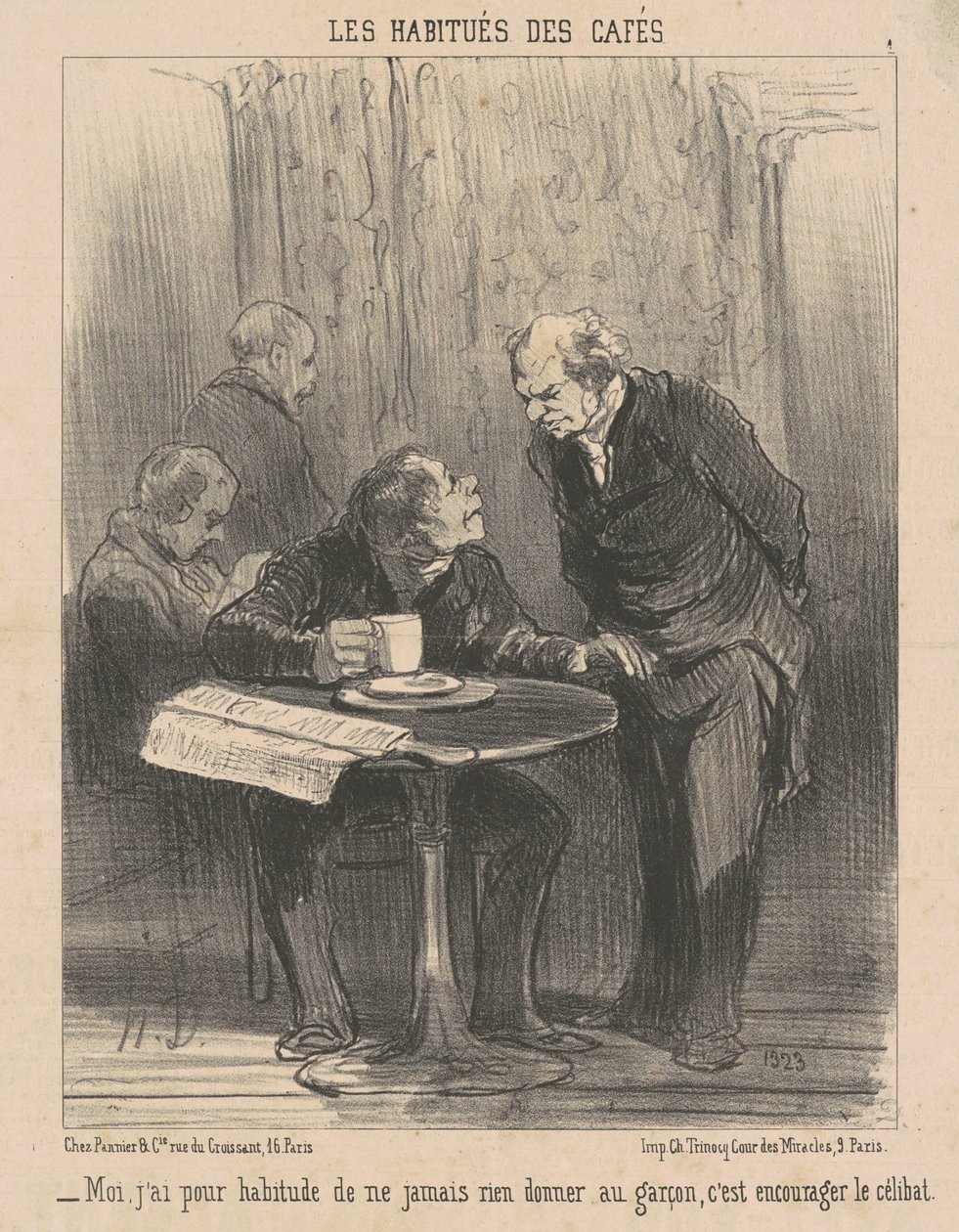 Minä, olen tottunut siihen, etten... anna mitään tekijältä Honoré Daumier