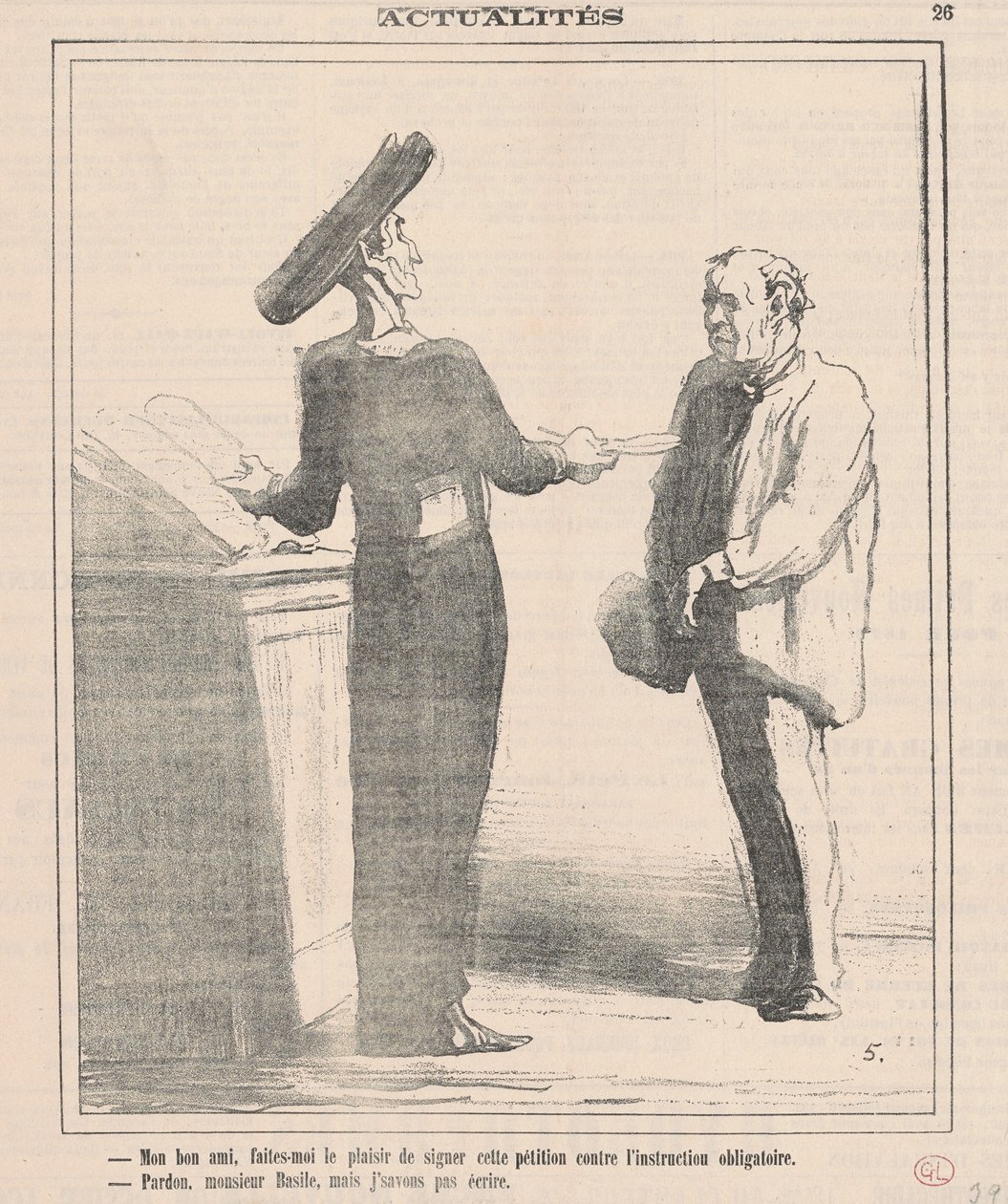 Hyvä ystäväni, anna minulle ilo allekirjoittaa... tekijältä Honoré Daumier