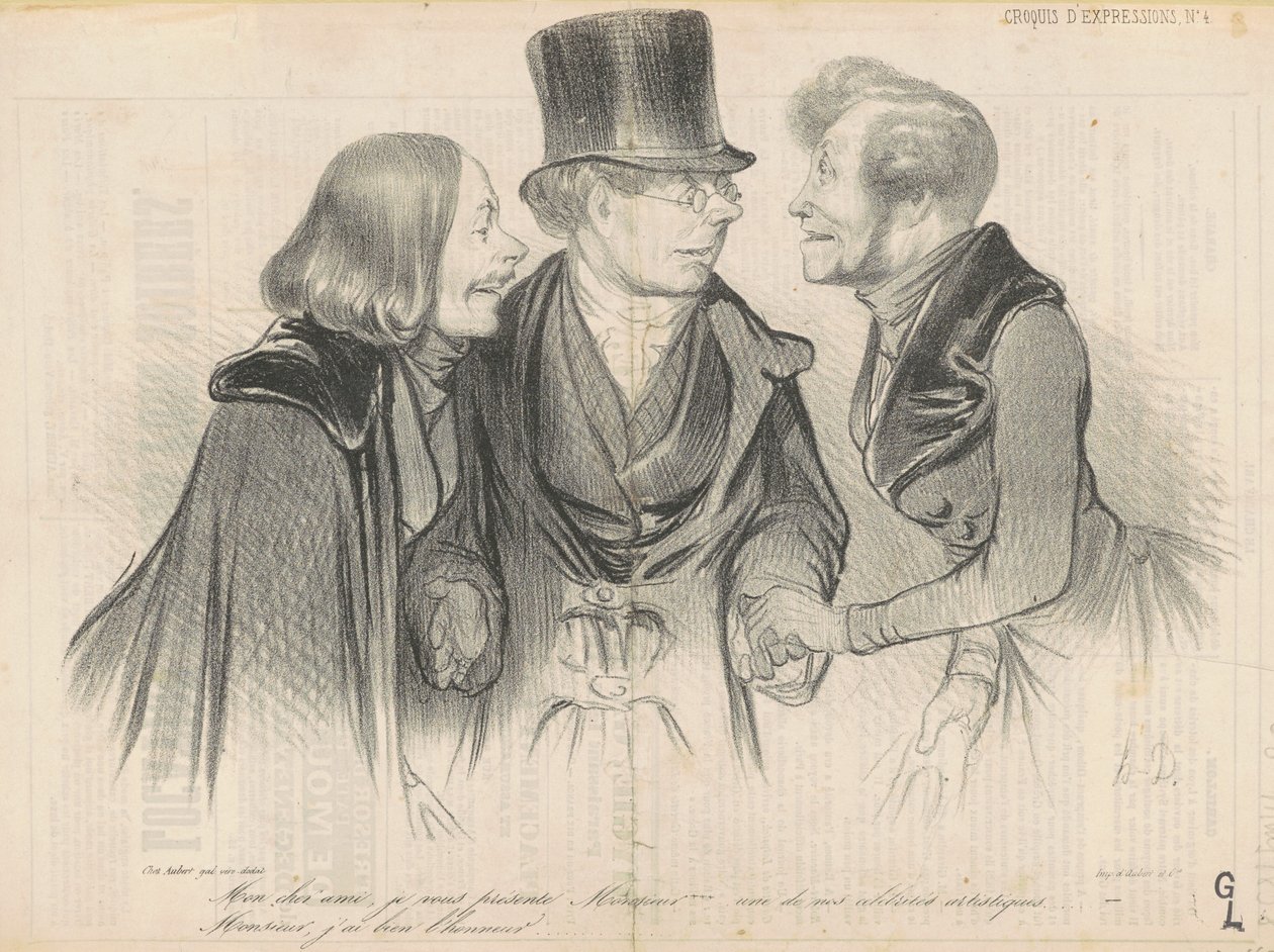 Rakas ystäväni, esitän sinulle herra... tekijältä Honoré Daumier