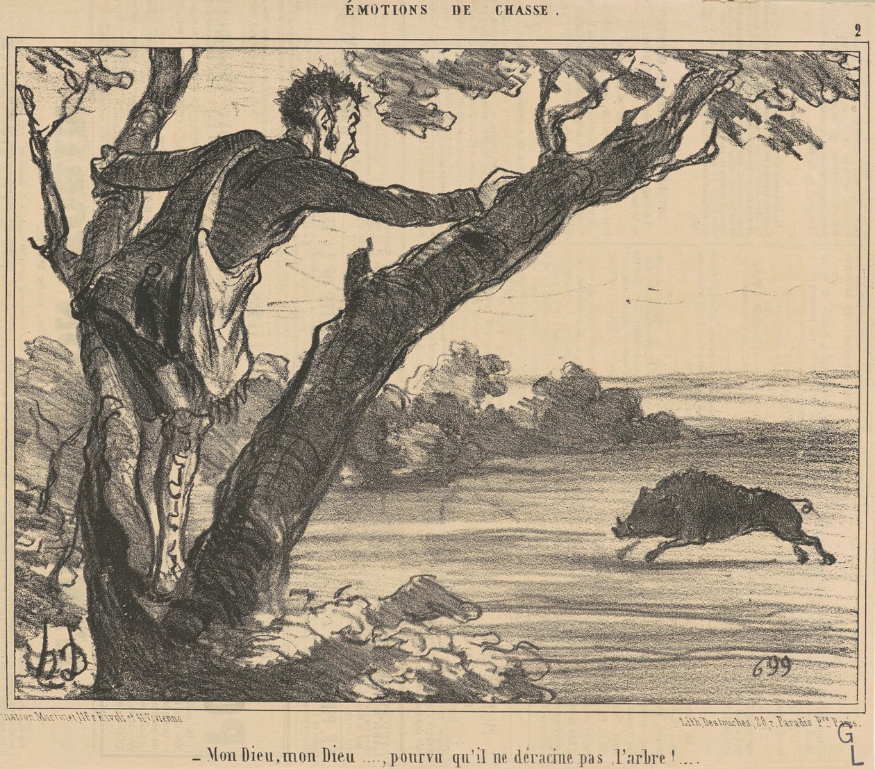 Jumalani, jumalani... jos... tekijältä Honoré Daumier