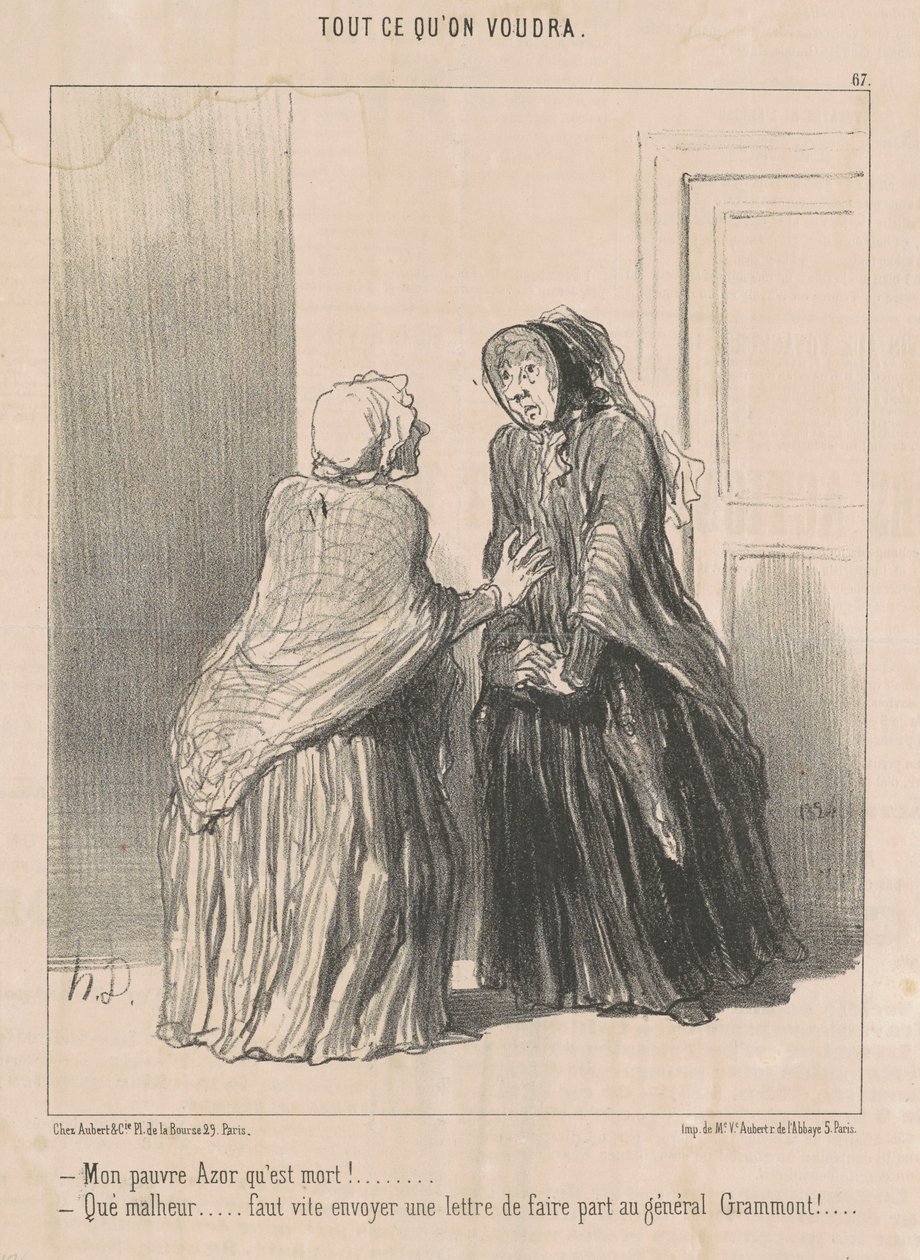 Haukkani, joka on kuollut! ... tekijältä Honoré Daumier