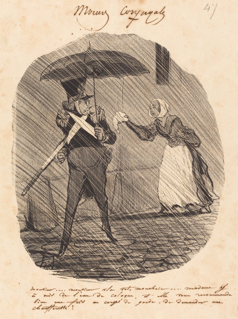 Sir... Sir, tässä on nenäliinasi tekijältä Honoré Daumier