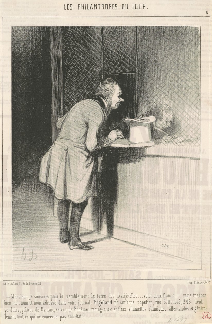 Sir, allekirjoitan maanjäristyksen... tekijältä Honoré Daumier