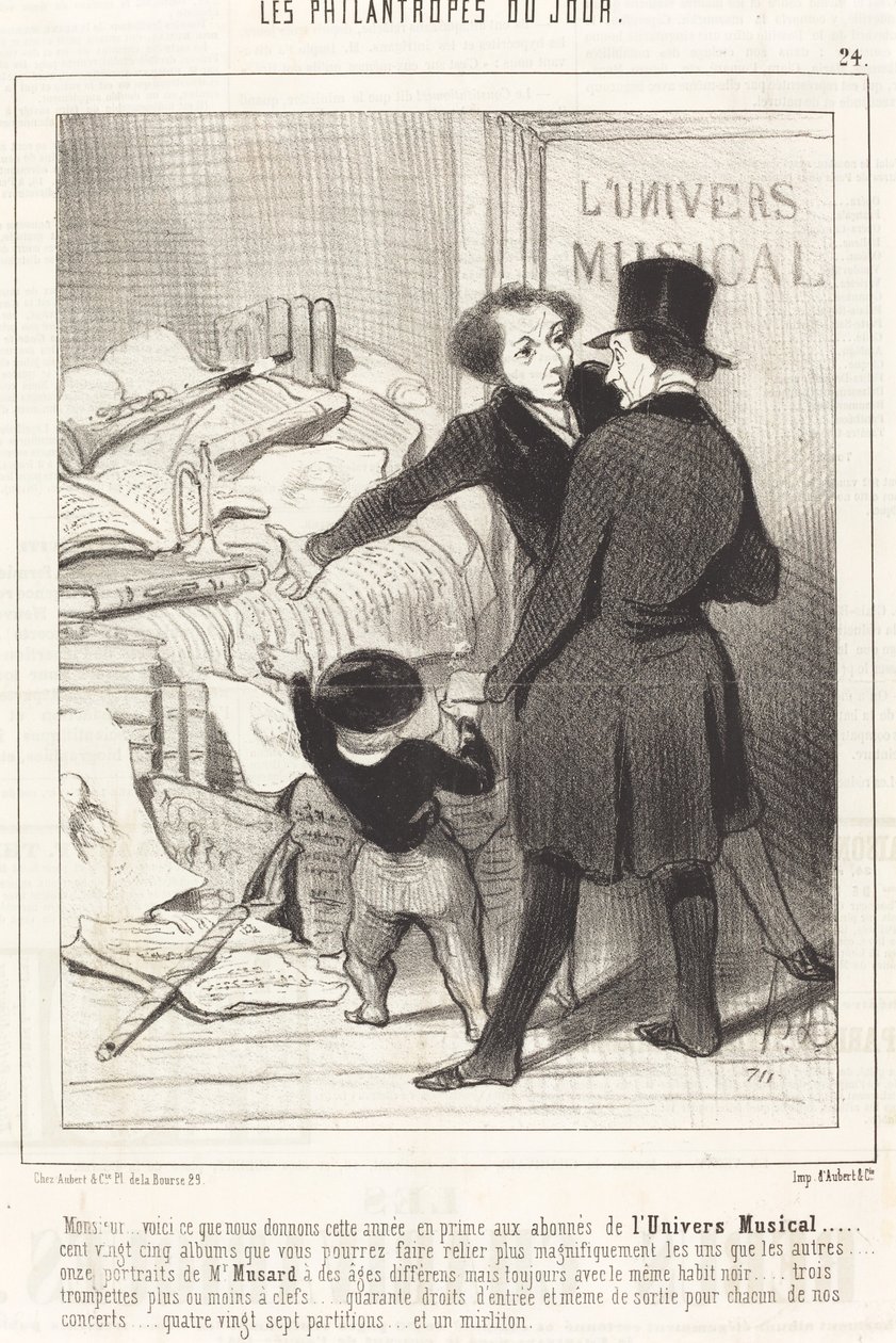 Sir... tässä mitä me annamme...bonukseksi... tekijältä Honoré Daumier