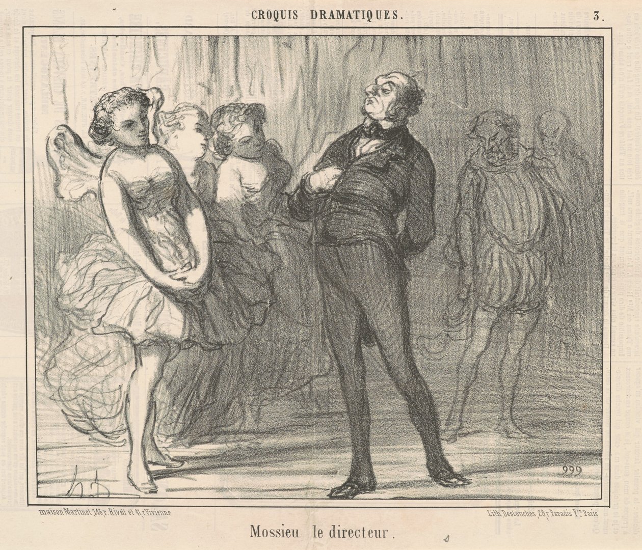 Mossieu ohjaaja tekijältä Honoré Daumier