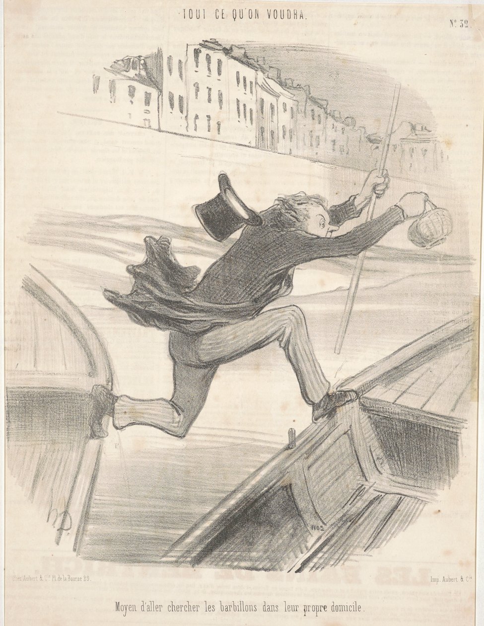 Keinot noutaa barbels omassa kodissaan tekijältä Honoré Daumier