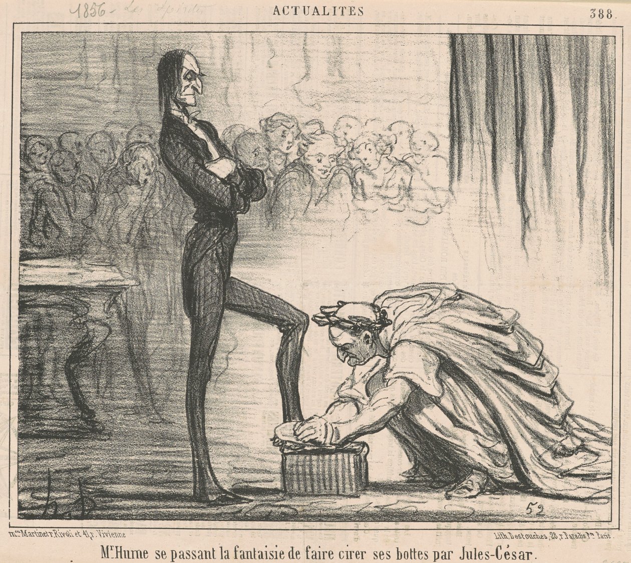 Herra Hume teeskentelee... tekijältä Honoré Daumier