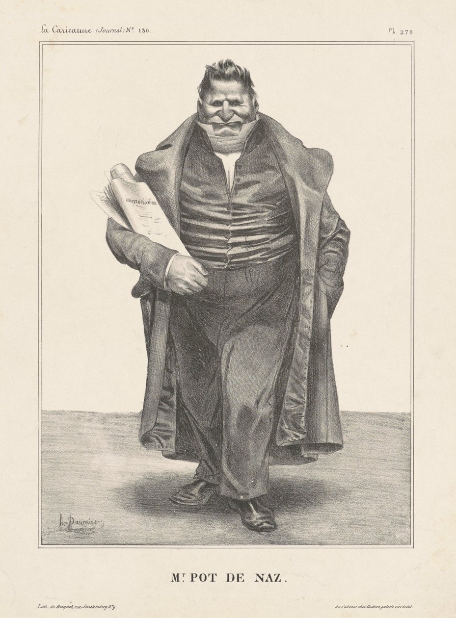 herra Pot de Noz. tekijältä Honoré Daumier