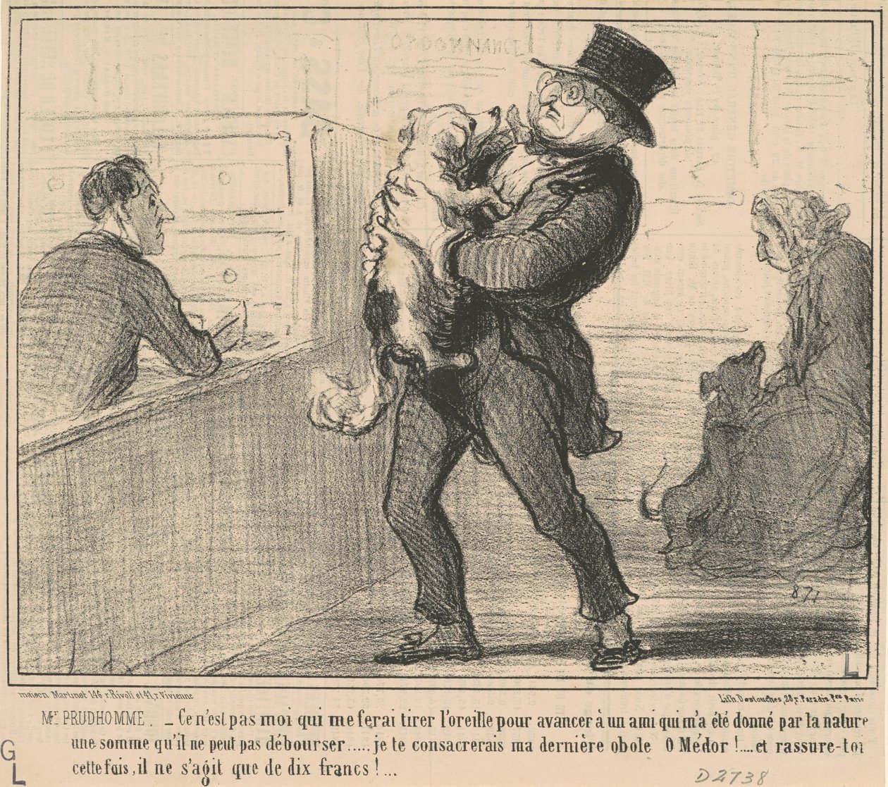 Senyor Prudhomme... no sóc jo qui em farà... finlandès tekijältä Honoré Daumier